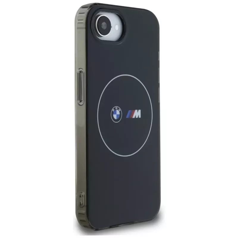 BMW IML Metal White Circle funda MagSafe para iPhone 16e / 17e negro