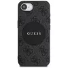 Guess Funda MagSafe 4G Circle Classic Logo para iPhone 16e, negro