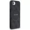 Guess Funda MagSafe 4G Circle Classic Logo para iPhone 16e, negro
