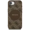 Guess Funda MagSafe 4G Circle Classic Logo para iPhone 16e (marrón)