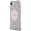 Guess Funda MagSafe 4G Circle Classic Logo para iPhone 16e, rosa