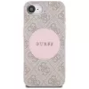 Guess Funda MagSafe 4G Circle Classic Logo para iPhone 16e, rosa