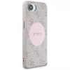 Guess Funda MagSafe 4G Circle Classic Logo para iPhone 16e, rosa
