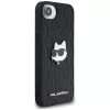 KARL LAGERFELD Funda Monogram Choupette Head Pin para iPhone 16e / 17e, negro