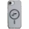 KARL LAGERFELD IML Metal Karl & Choupette Heads Funda MagSafe para iPhone 16e / 17e, negro