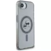 KARL LAGERFELD IML Metal Karl & Choupette Heads Funda MagSafe para iPhone 16e / 17e, negro