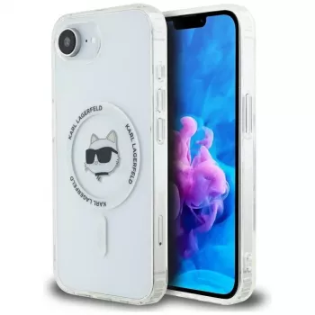 KARL LAGERFELD IML Metal Choupette Head Funda MagSafe para iPhone 16e / 17e, blanco