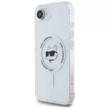 KARL LAGERFELD IML Metal Choupette Head Funda MagSafe para iPhone 16e / 17e, blanco