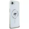 KARL LAGERFELD IML Metal Choupette Head Funda MagSafe para iPhone 16e / 17e, blanco