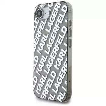 KARL LAGERFELD IML Repeat Logo Funda para Apple iPhone 16e / 17e - plateado