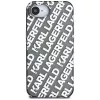 KARL LAGERFELD IML Repeat Logo Funda para Apple iPhone 16e / 17e - plateado