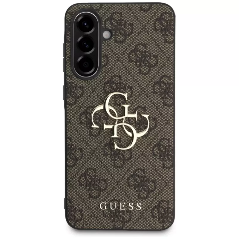 Guess Big 4G Logo Classic Logo Funda para Samsung Galaxy A56 5G (marrón)