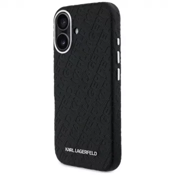 Karl Lagerfeld FW Stamped Karl funda MagSafe para iPhone 16, negra