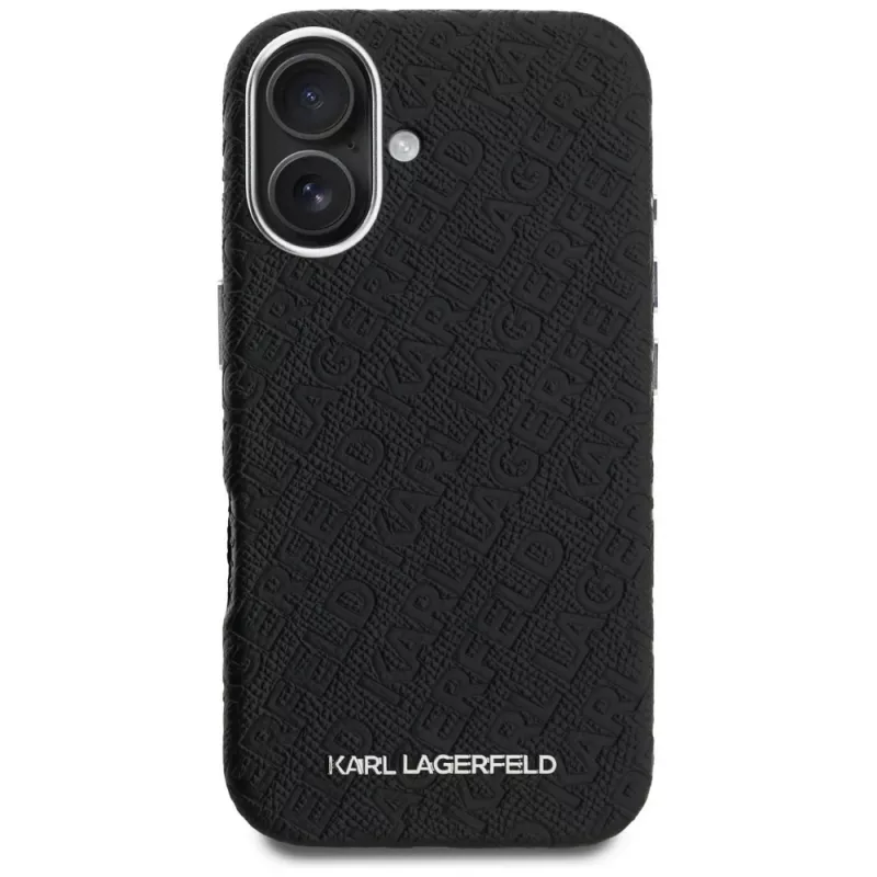 Karl Lagerfeld FW Stamped Karl funda MagSafe para iPhone 16, negra