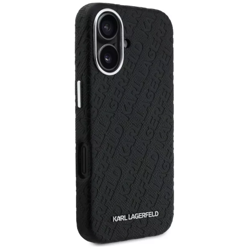 Karl Lagerfeld FW Stamped Karl funda MagSafe para iPhone 16, negra