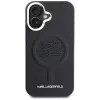 Karl Lagerfeld Initial & Metal Logo Funda MagSafe para Apple iPhone 16, negro