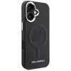 Karl Lagerfeld Initial & Metal Logo Funda MagSafe para Apple iPhone 16, negro