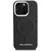 Karl Lagerfeld Initial & Metal Logo Funda MagSafe para iPhone 16 Pro, negro