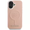 Karl Lagerfeld Initial & Metal Logo Funda MagSafe para iPhone 16, rosa