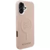 Karl Lagerfeld Initial & Metal Logo Funda MagSafe para iPhone 16 Plus, rosa