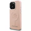 KARL LAGERFELD Initial & Metal Logo Funda MagSafe para iPhone 16 Pro Max, rosa
