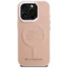 KARL LAGERFELD Initial & Metal Logo Funda MagSafe para iPhone 16 Pro Max, rosa