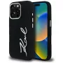 Karl Lagerfeld FW Jeans Signature Logo Funda para iPhone 16 Pro, negro