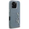 Karl Lagerfeld FW Jeans Signature Logo Funda para iPhone 16 Pro, azul