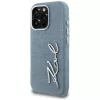 KARL LAGERFELD FW Jeans Signature Logo Funda para iPhone 16 Pro Max, azul