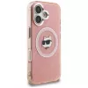 Karl Lagerfeld IML Choupette Head Logo Funda MagSafe para Apple iPhone 16, rosa