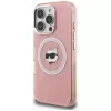 Karl Lagerfeld IML Choupette Head Logo Funda MagSafe para Apple iPhone 16 Pro Max, rosa