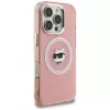 Karl Lagerfeld IML Choupette Head Logo Funda MagSafe para Apple iPhone 16 Pro Max, rosa