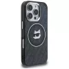 KARL LAGERFELD IML Choupette Head Logo funda MagSafe para Apple iPhone 16 Pro Max, negro