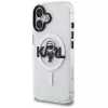 KARL LAGERFELD IML Karl Sketch Logo funda MagSafe para iPhone 16, transparente