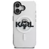 KARL LAGERFELD IML Karl Sketch Logo funda MagSafe para iPhone 16, transparente