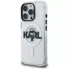 KARL LAGERFELD IML Karl Sketch Logo funda MagSafe para Apple iPhone 16 Pro, transparente