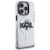 KARL LAGERFELD IML Karl Sketch Logo funda MagSafe para Apple iPhone 16 Pro, transparente