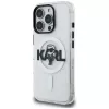 Karl Lagerfeld IML Karl Sketch Logo funda MagSafe para iPhone 16 Pro Max, transparente