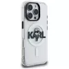 Karl Lagerfeld IML Karl Sketch Logo funda MagSafe para iPhone 16 Pro Max, transparente