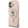 KARL LAGERFELD IML Choupette Sketch Logo funda MagSafe para iPhone 16 rosa