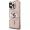 Karl Lagerfeld IML Choupette Sketch Logo funda MagSafe para iPhone 16 Pro rosa