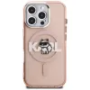 Karl Lagerfeld IML Choupette Sketch Logo funda MagSafe para iPhone 16 Pro Max, rosa