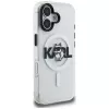 Karl Lagerfeld IML Choupette Sketch Logo funda MagSafe para iPhone 16, transparente