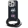 KARL LAGERFELD IML funda crossbody para iPhone 16 Pro, negro