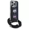 KARL LAGERFELD IML funda crossbody con Karl & Choupette Head para Apple iPhone 16 Pro Max, negro