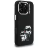 KARL LAGERFELD funda de silicona Karl & Choupette Sketch MagSafe para Apple iPhone 16 Pro, negro