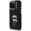KARL LAGERFELD funda de silicona Karl Sketch MagSafe para Apple iPhone 16 Pro Max, negro