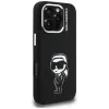 KARL LAGERFELD funda de silicona Karl Sketch MagSafe para Apple iPhone 16 Pro Max, negro