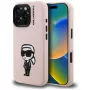 KARL LAGERFELD funda de silicona Karl Sketch MagSafe para iPhone 16 Pro Max rosa
