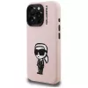 KARL LAGERFELD funda de silicona Karl Sketch MagSafe para iPhone 16 Pro Max rosa